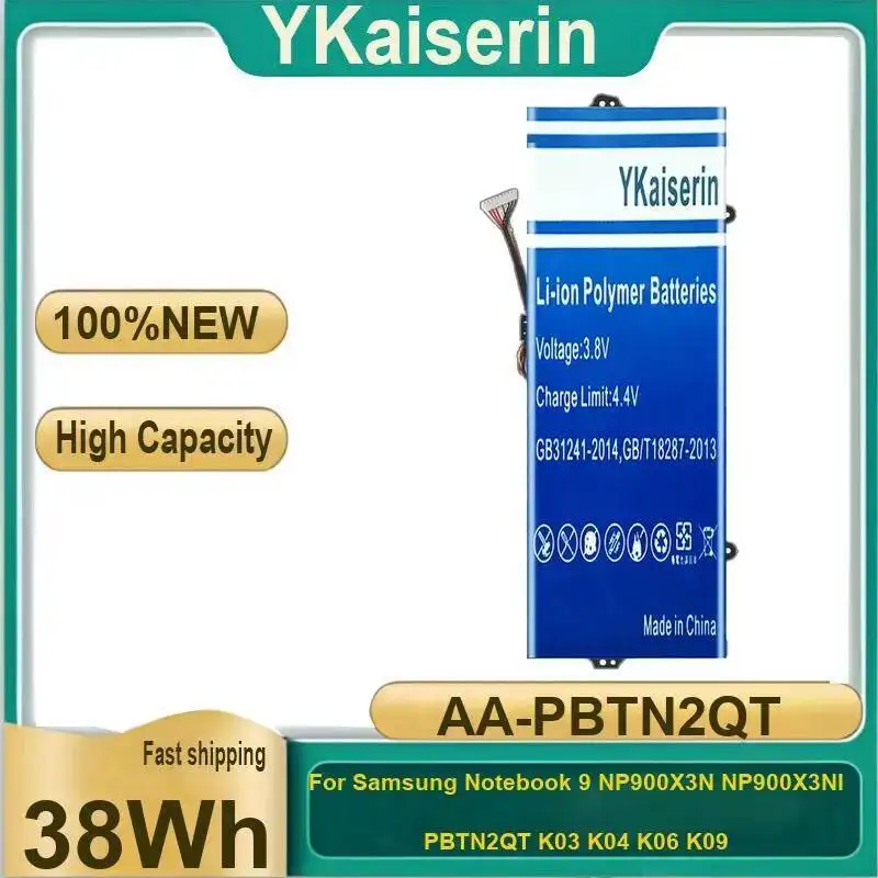 

Laptop Battery AA-PBTN2QT 38Wh For Samsung Notebook 9 NP900X3N NP900X3NI PBTN2QT K03 K04 K06 K09