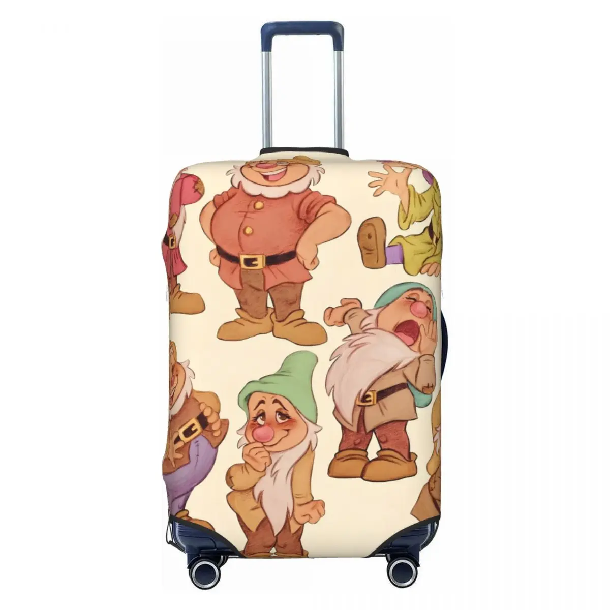 

Custom Snow White And Anime The Seven Dwarfs Luggage Cover Protector Funny Travel Suitcase Covers for 18-32 Inch
