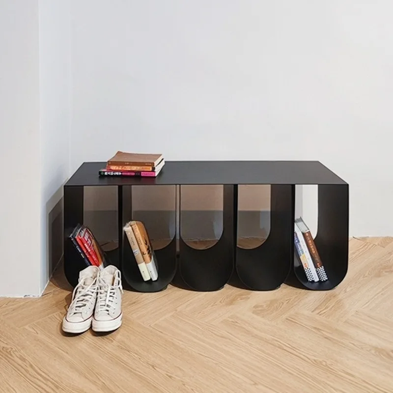 Creative Design Bending Bench Apartment Hotel Fashion Storage Change Shoes Household Fashion Chair Bench