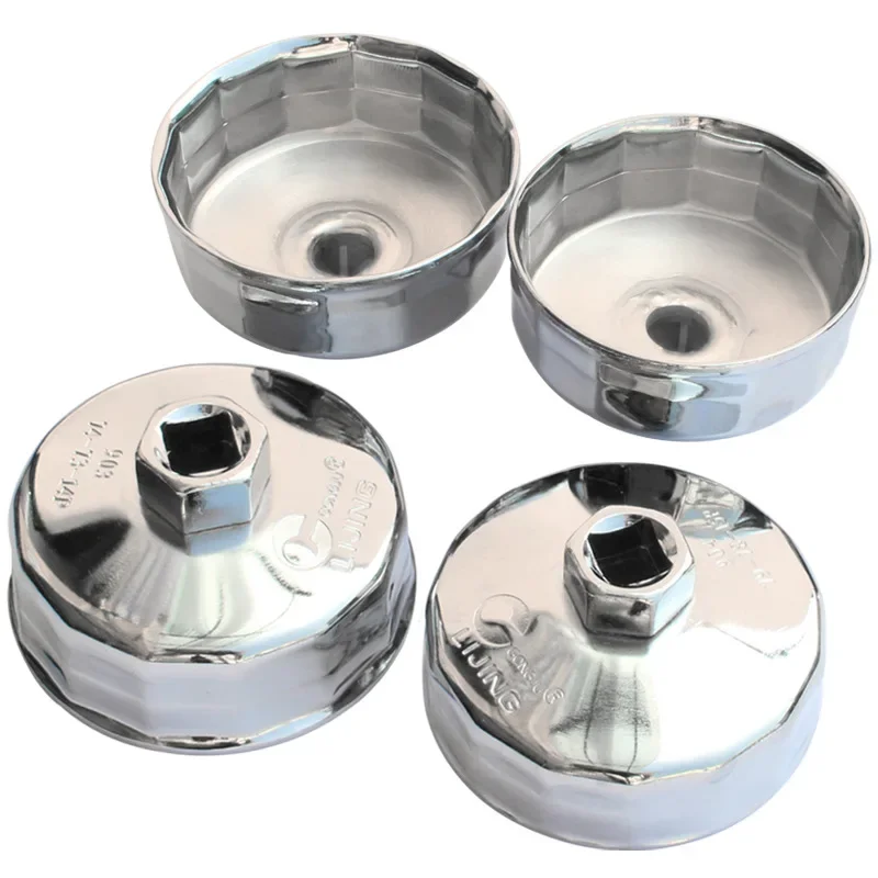 1pc 1/2 Square Drive 65mm~86mm 14 Flutes End Cap Oil Filter Wrench Auto Tool For Toyota LADA KIA Renault Volkswagen Mazda Honda
