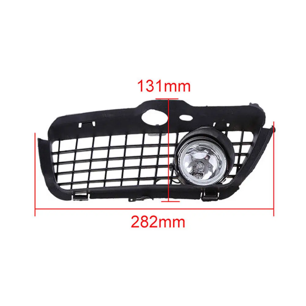 1 Pair Car Bumper LED Fog Light Lamp Grille Cover Protect For VW MK3 Golf Jetta 1992 1993 1994 1995 1996 1997 1998