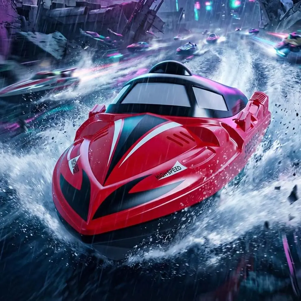 High Speed Remote Control Boats Water Dual Motors Electric Watercraft RC Speedboat Children's Model Long-lasting