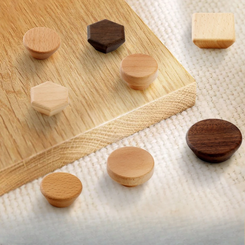 Wooden Door Handles Animal Wood Furniture Handles for Cabinets Dressers Drawers Door Knobs Kitchen Cupboard Wardrobe Pulls