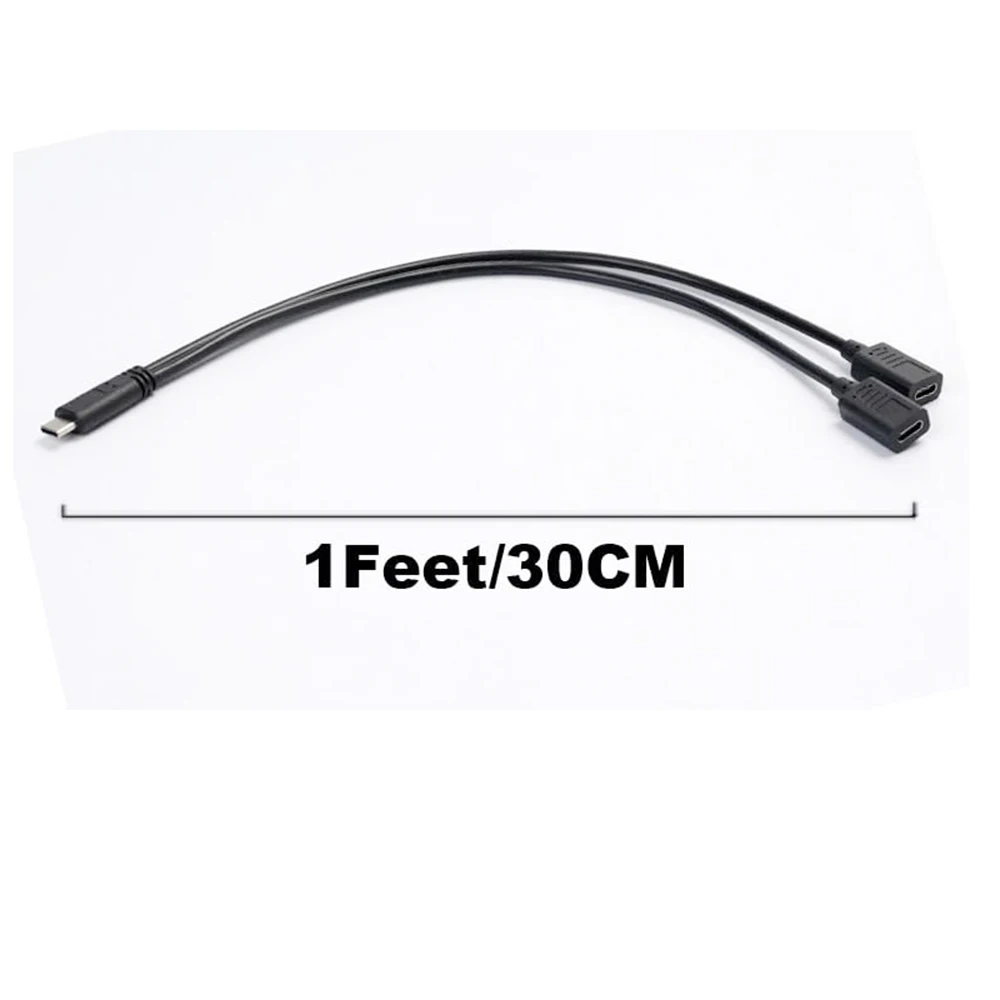 Разветвитель USB C Кабель для зарядки USB типа C «папа» на двойной разветвитель USB типа C «мама» Y Кабель для зарядки только для зарядки Mac