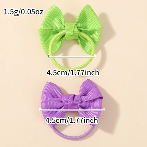 Imagen 2 del producto 5/10/20 piezas lazos para la cabeza para niños, tocado para niñas, banda elástica para el cabello, lazo de cuerda para el cabello para niños, conjunto de banda de goma, accesorios para el cabello