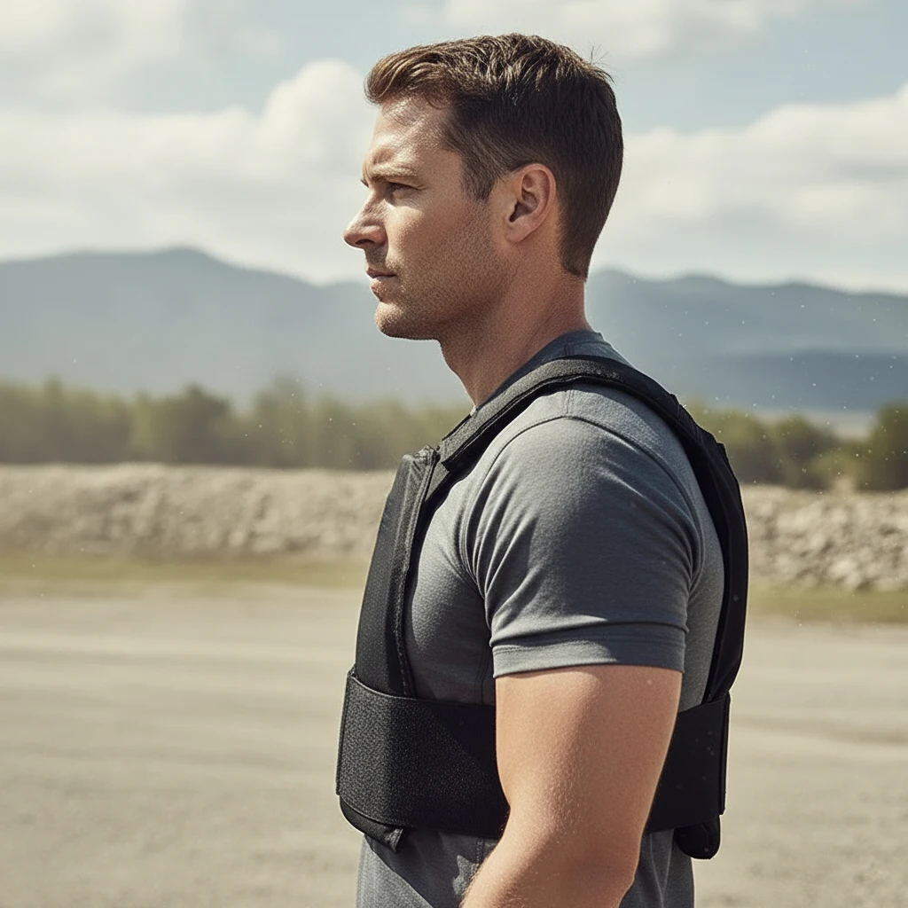 سترة تكتيكية مضادة للرصاص، سترة واقية من مستوى NIJ IIIA، مع قلب مادة PE، مناسبة للتدريب والأغراض الأمنية. #1