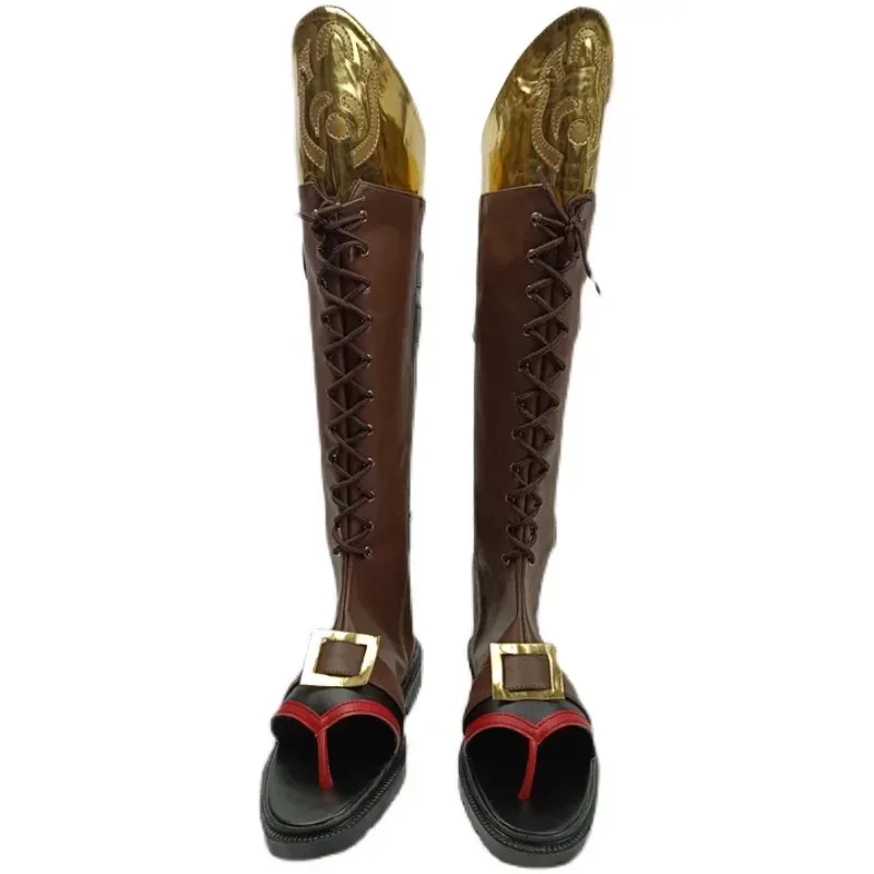 

2025 RealCos Anime Game Genshin Impact Thoma Goro Shoes Fashion Custom 34-45 Size Unisex Cosplay Boots Sho