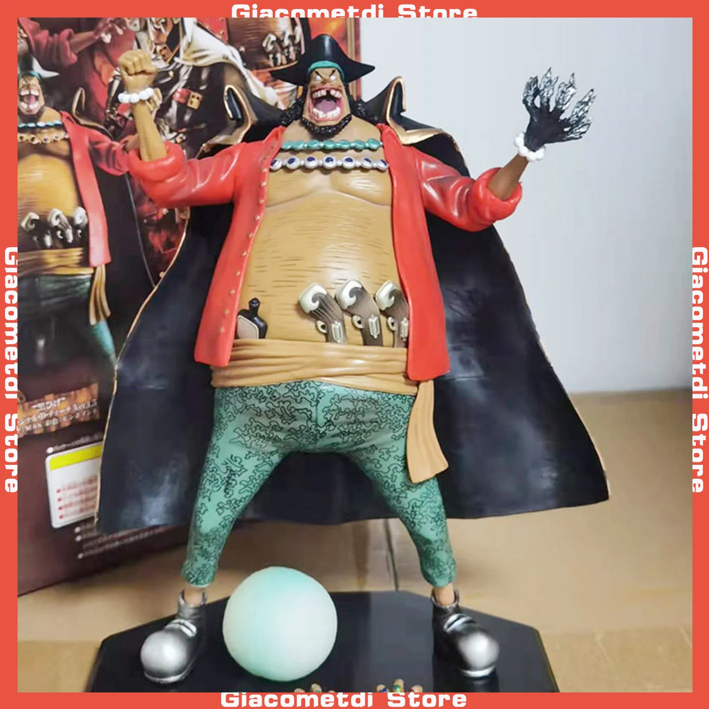 

New Bandai Anime One Piece Character Marshall D Teach Blackbeard Action Figure Model Toys 27cm Bookshelf Decoration Gift For Kid