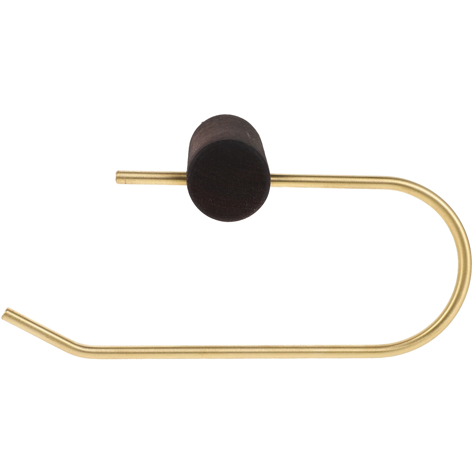 

Bathroom Tissue Holder Wall Mounted Wood Toilet Roll Hanger No Drill Fixing Sturdy Beech Wood Construction for Daily Use