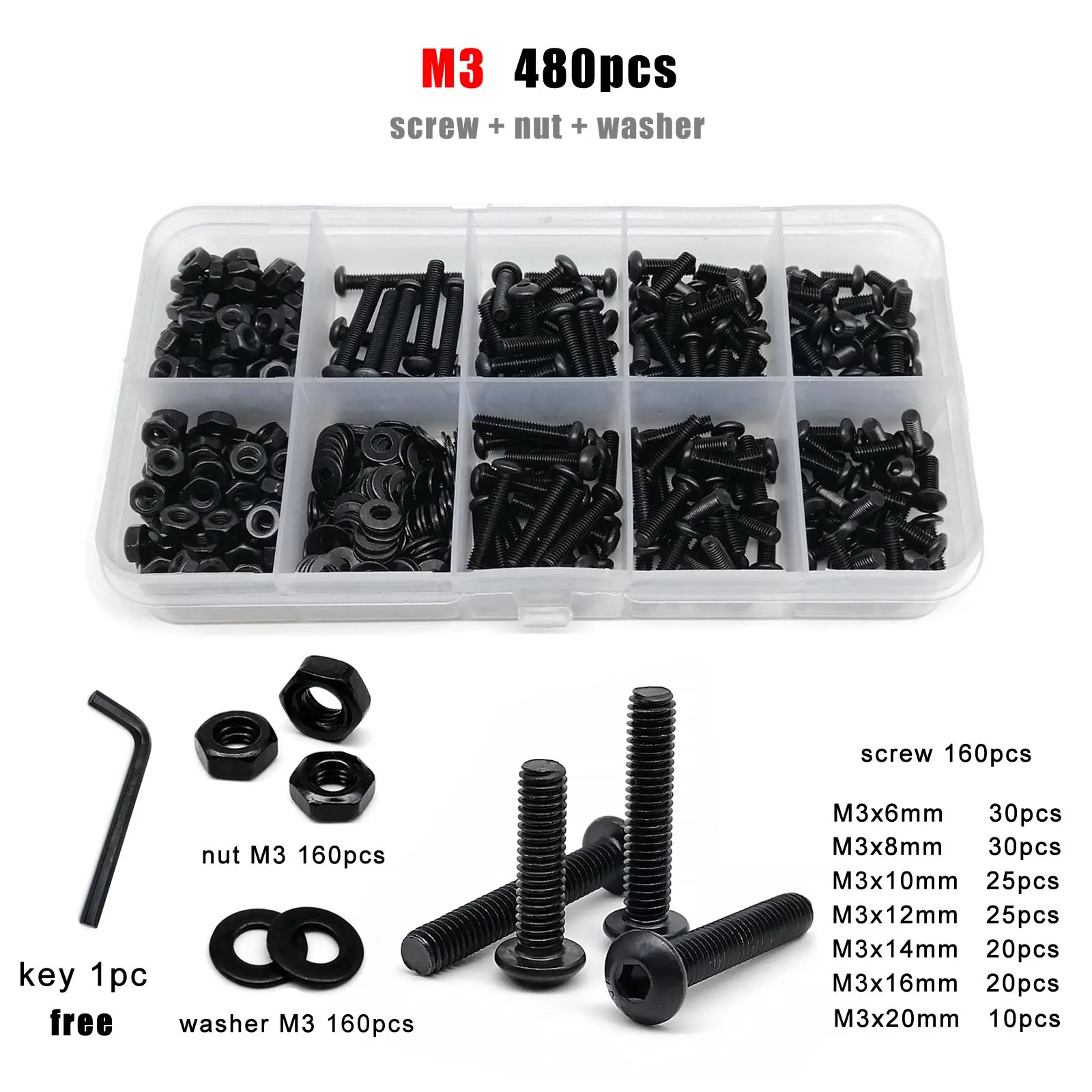 M3 480pcs