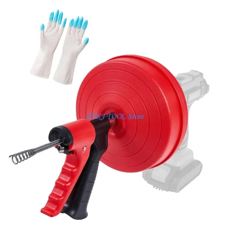 

L8RC Набор из 1 регулируемого набора для очистки от засора с направляющей головкой для лучшего досягаемости Чехол из Рукавицы в