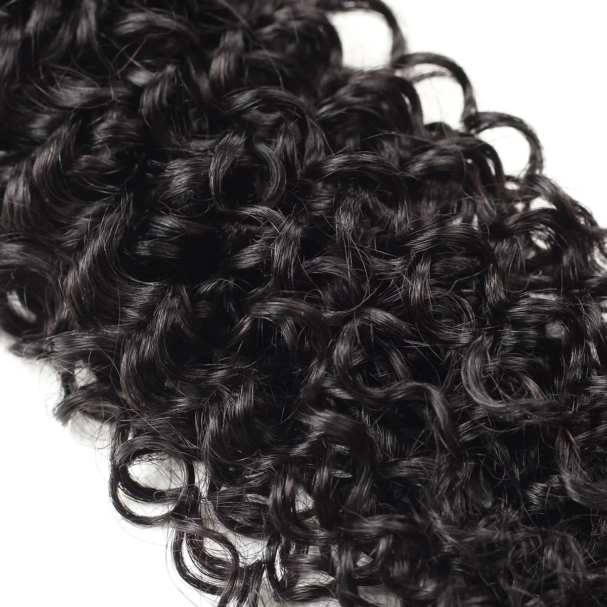 Extensiones de cabello humano rizado Afro birmano, 1/3/4 mechones, extensiones de cabello crudo superior, onda de agua profunda virgen sin procesar