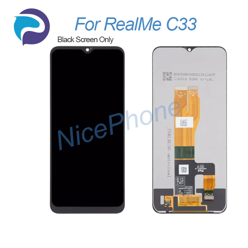 for RealMe C33 LCD Screen + Touch Digitizer Display 1600*720 RMX3624 C33 LCD Screen display