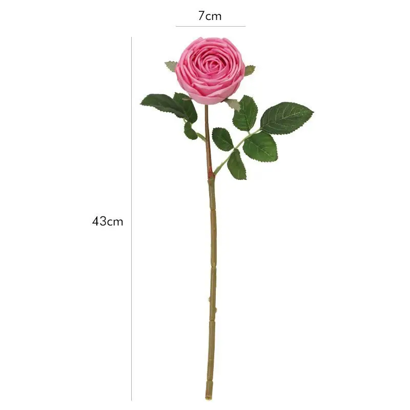 Austin Rose Latex Coating Pink Peony, Real Touch, Feel Like, Wet Petals, Artificial Flower, Wedding Decoration, Party Event