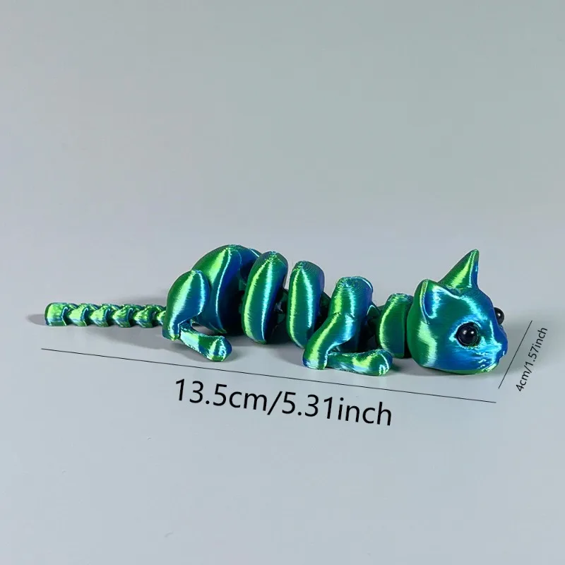 Kreative Multi-joint Bewegliche 3D Gedruckt Nette Katze Action Figur Nette Relief Sensorischen Spielzeug Lustige Kinder Geschenke Hause Desktop ornamente