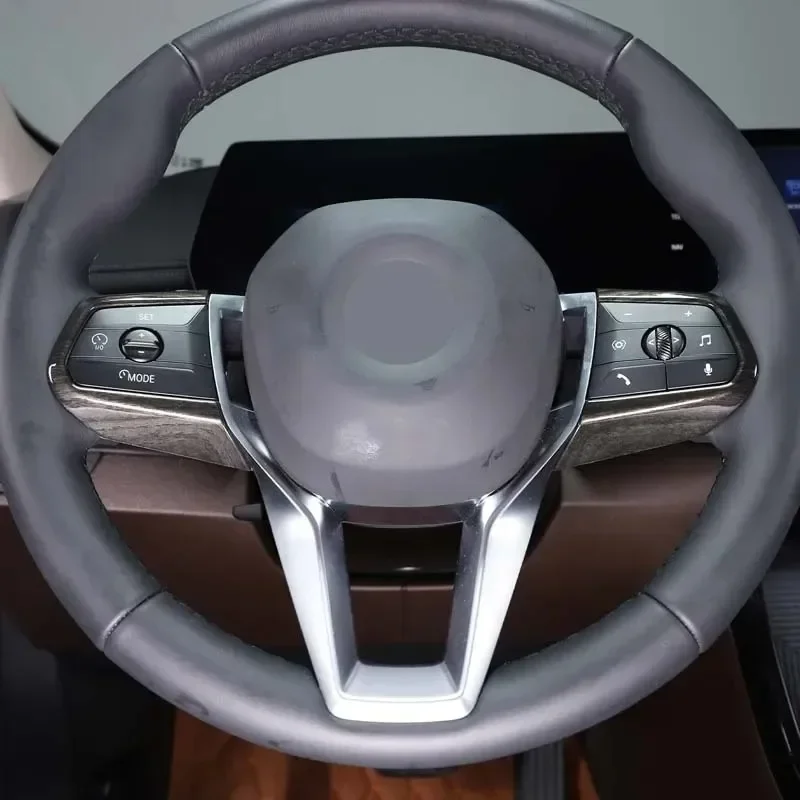 ABS ألياف الكربون عجلة توجيه سيارة أزرار غطاء إطاري الديكور الداخلية اكسسوارات السيارات لسيارات BMW X1 IX1 U11 2023-2025