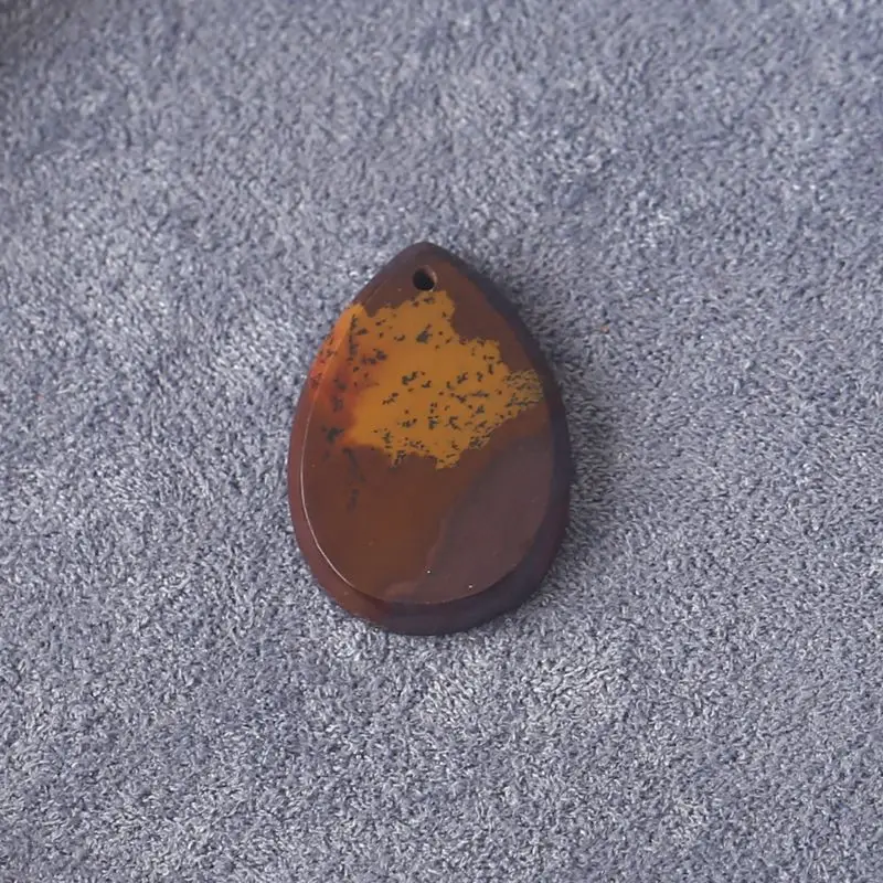 

Подвеска-капля из яшмы Chohua: аксессуар из натурального камня для изготовления и укладки ювелирных изделий в стиле бохо 24x17x3 мм-2,5 г