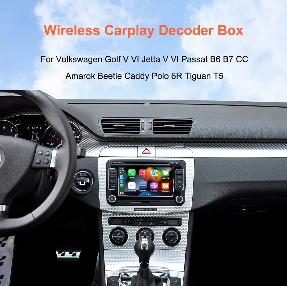 Bonroad Wireless Android Auto Retrofit Car Play Modul für Volkswagen Passat Golf 6 Tiguan Touran Polo RNS510 Serie Mirror Link – Detail 2