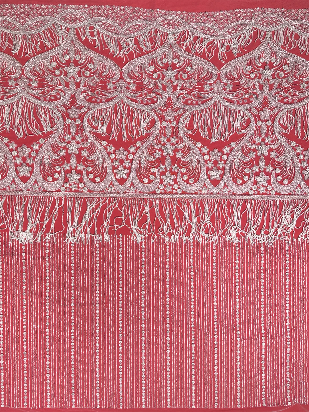 

New,Beaded Tube with Beads Sequins embroidery French Tulle Net/Sequined African Nigeria Fabric Evening Dresses ,Weddings,Party