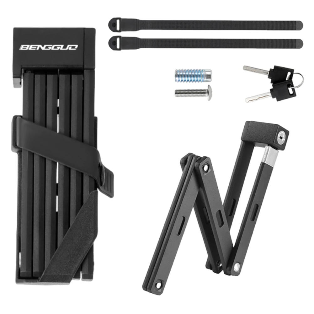 

Складной противоугонный цепной замок для велосипеда, водонепроницаемый, для горных и шоссейных велосипедов, мотоциклов, скутеров, электровелосипедов