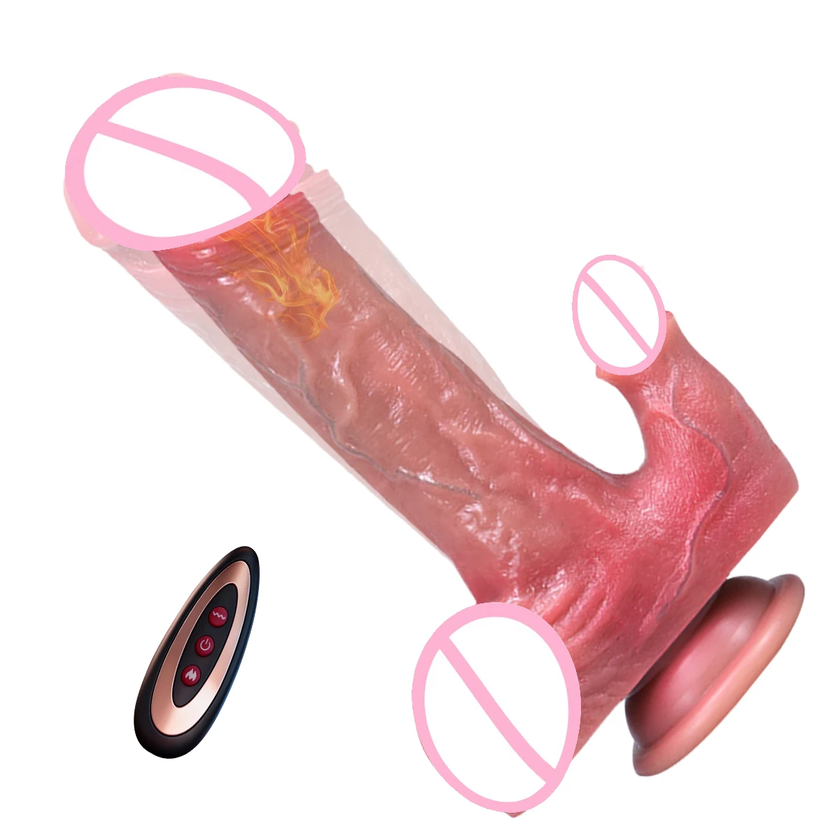 Big Soft Penis Vibrator Realistic Dildo Sex Toy for Women Telescopic Dick Toy Artificial Penis G Spot Vibrator Thrusting Sexy18+