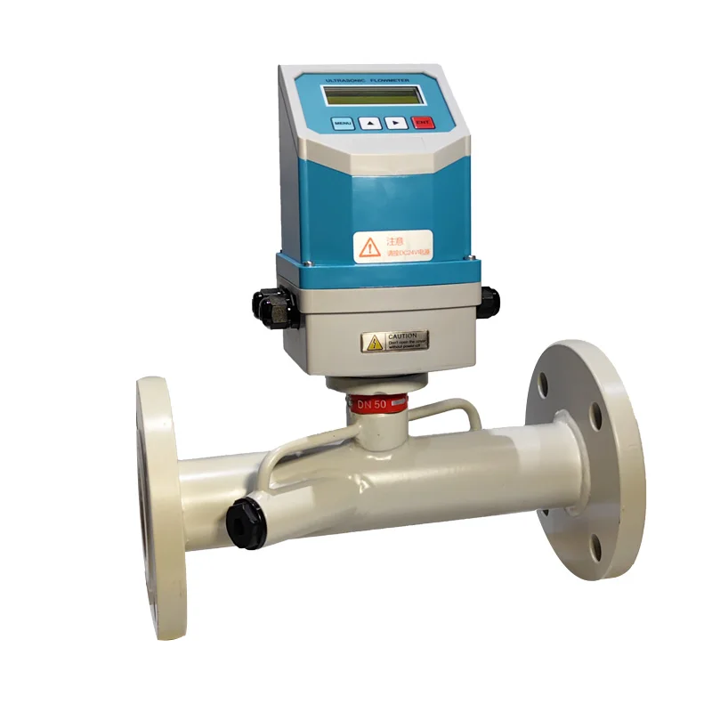 DN65 Digitaler Massendurchflussmesser Rohr Fester Ultraschall-Wasserzähler Durchflussmesser Rs485 Ultraschall-Durchflussmesser