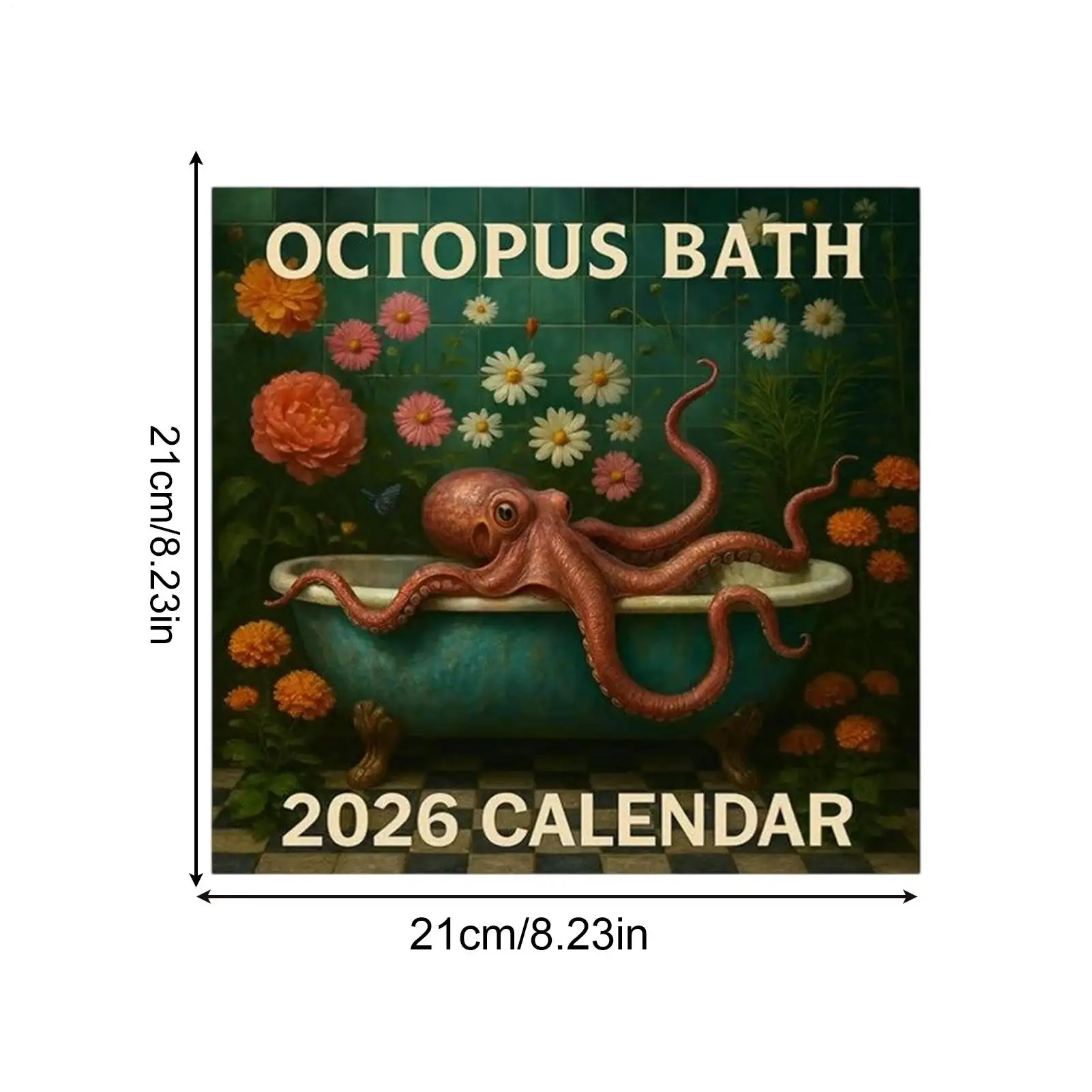 2026 calendários de parede 2026 calendário de mês de polvo de montagem na parede janeiro a dezembro plaina de gerenciamento de programação para adultos adolescentes crianças