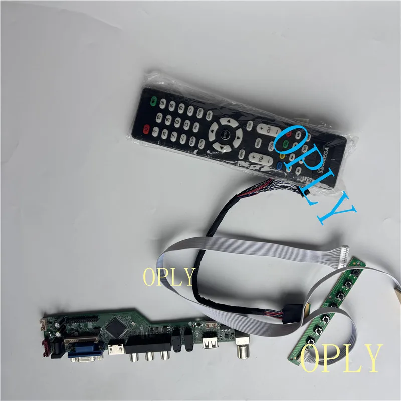 TV Controller board AV VGA Audio LED kit for N101N6 B101AW01 N101N6-L02 1024X576 10.1