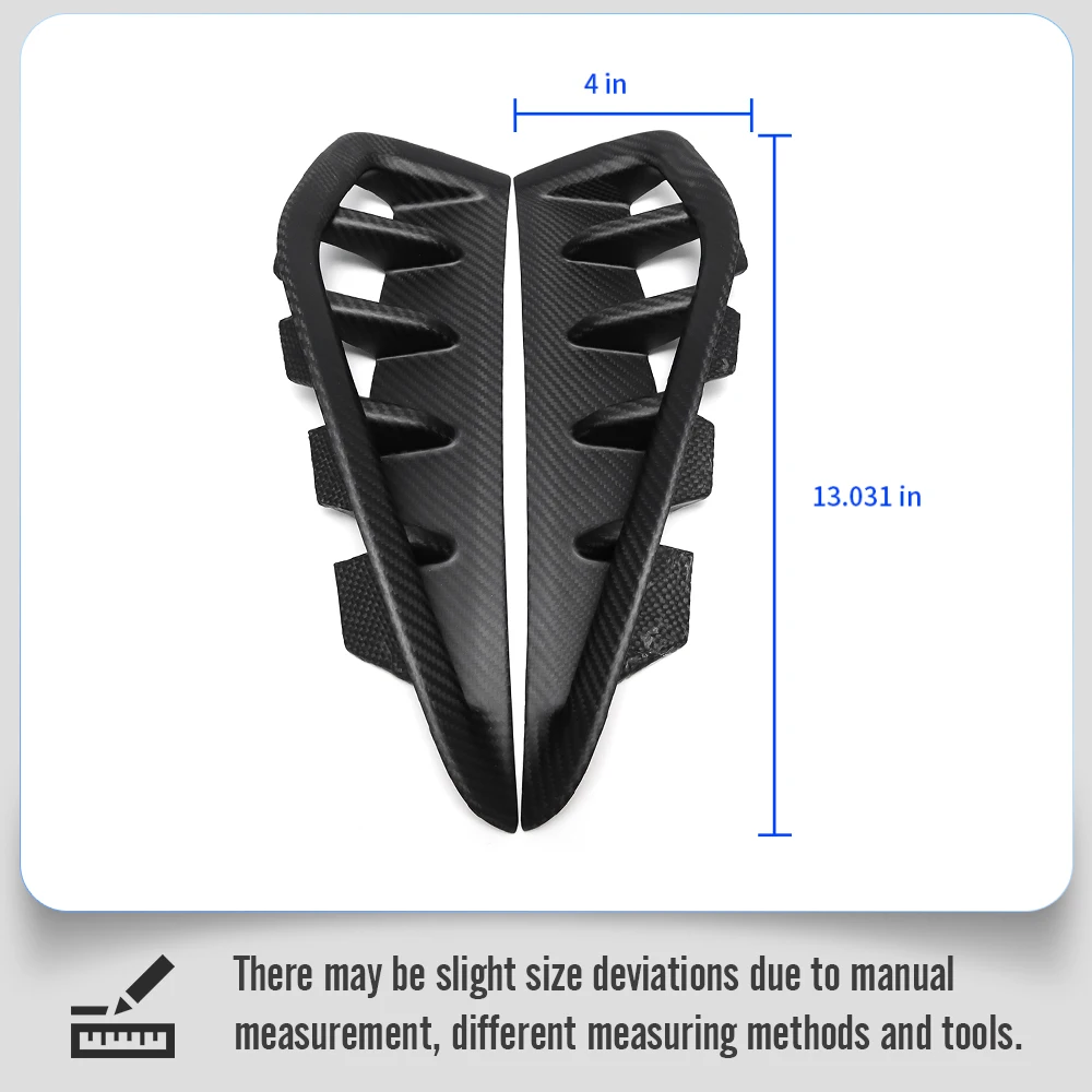 For Dodge Ram TRX Off-Road SRT 1500 2500 2019+ Side Air Vent Cover Car Side Fender Vent Trim Frame Carbon Fiber Car Accessories view 6