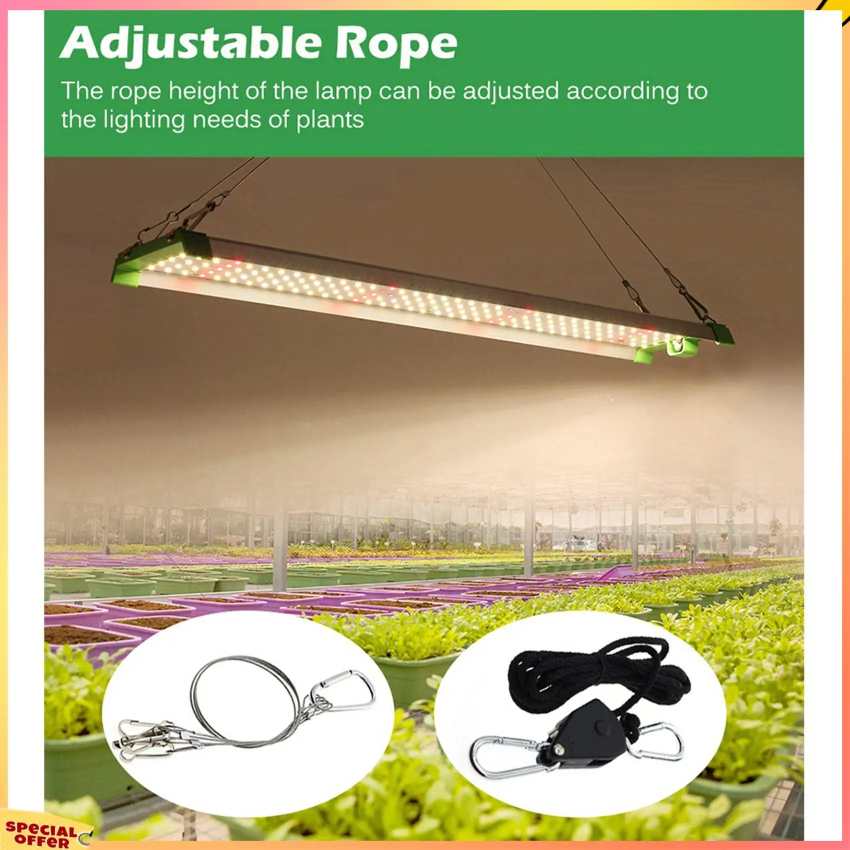 ABFI 2X 85W LED는 실내 온실 수경법 EU 플러그에 대 한 삼성 LM281B 전체 스펙트럼 식물 성장 램프로 빛을 성장