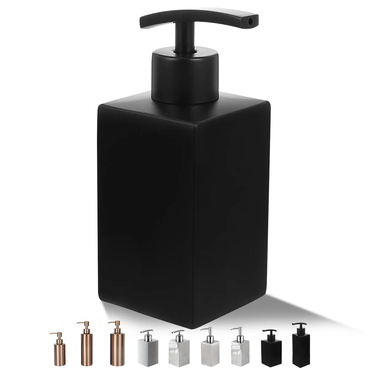 

Stainless Steel Soap Dispenser, Refillable Manual Press Soap Dispenser, for Hold Liquids, Shower Gels, Shampoos, Lotions