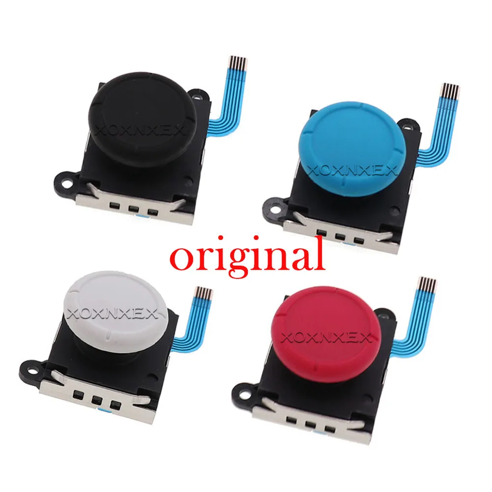 Xoxnxex แท่งจอยสติ๊กแบบอะนาล็อก3D 1ชิ้นเซ็นเซอร์อะไหล่สำหรับ nintend SWITCH NS Joy-CON คอนโทรลเลอร์ซ่อมแซมสีดำ