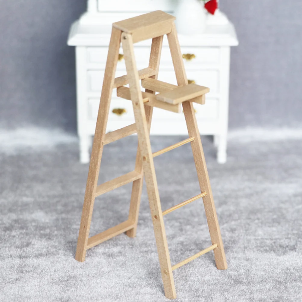 Decoratieve Ladder Huis Speelgoed Mini Simulatie Accessoire Huishoudelijke Producten Miniatuur