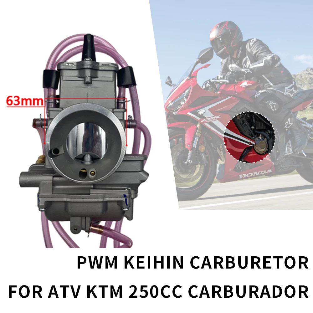 PWM 34 36 38 40 42mm For Keihin Carburetor Universal Shift Karts 2T Racing Motorcycle Scooter ATV KTM 250CC Carburador