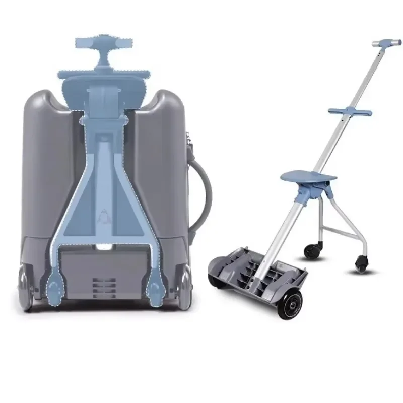 Mala preguiçosa, mala trole, artefato de caminhada para bebês e crianças podem sentar