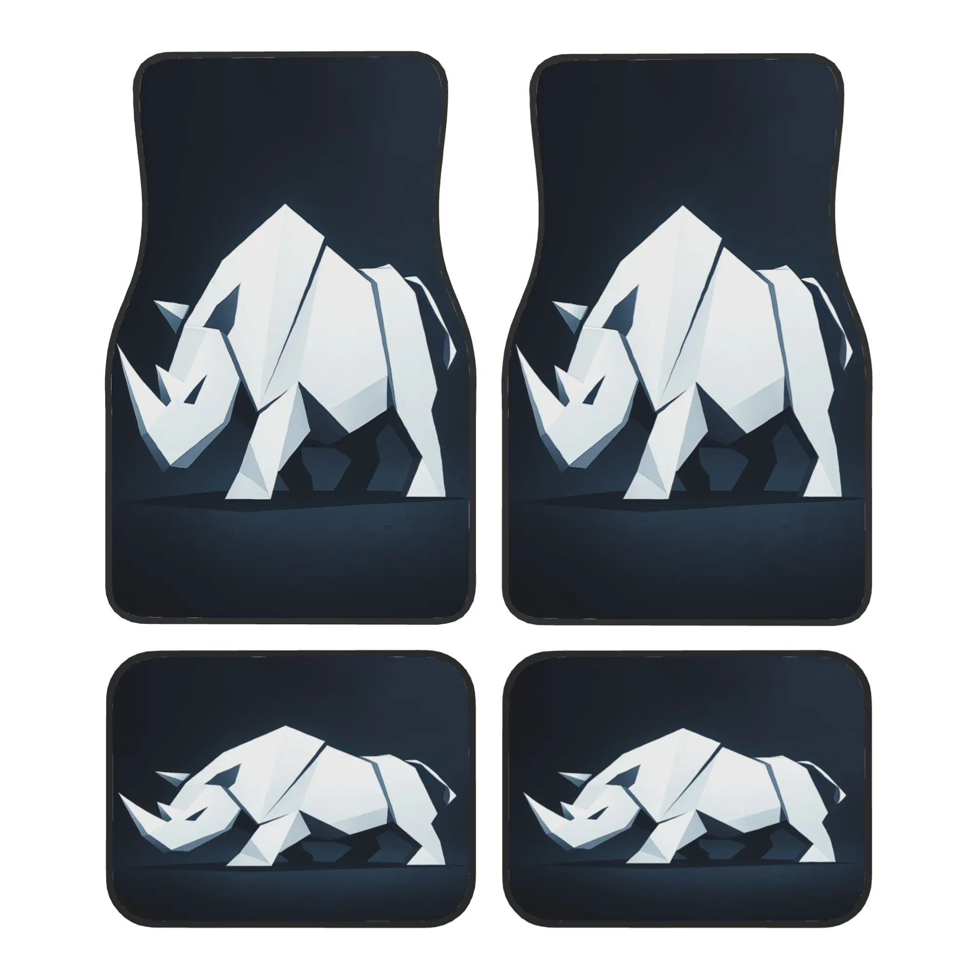 Four Piece Set Of Crystal Velvet Car Floor Mats | Longlasting Polyester Material, Stylish Automotive Floor Liners, Universally A