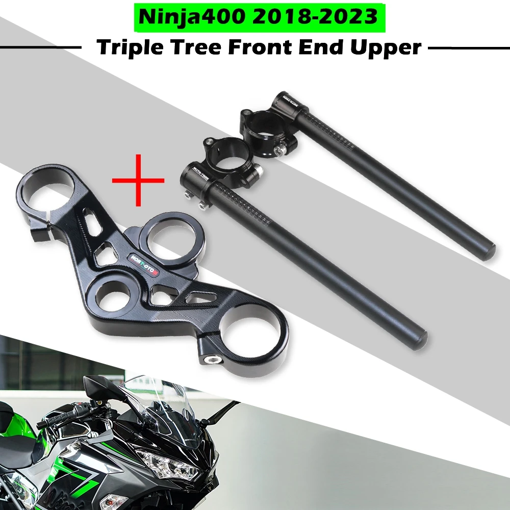 For KAWASAKI Ninja400 CNC Aluminum Front Fork Lowering Triple Tree Front End Upper Top Clamp