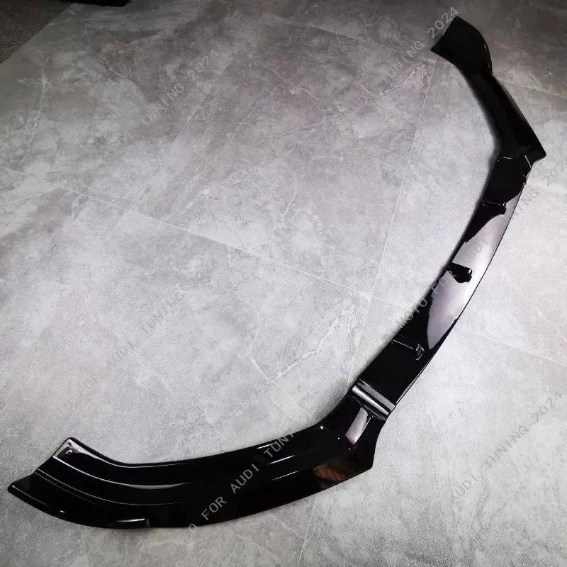 For AUDI A3 S3 Audi A3 8V S3 S-Line 2017-2020 Car Front Bumper Lip Spoiler Splitter Front Lip Chin Cap Spoiler Body Kit Tuning