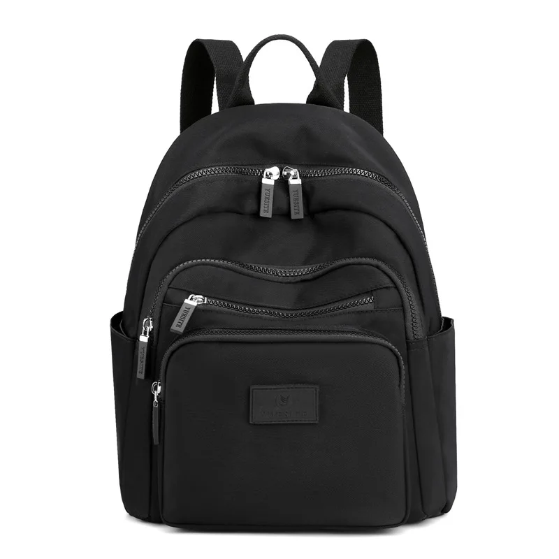 Waterproof Teenage Bookbag Nylon Rucksack Fashion Girl Backpack Women Shoulder Bag High School Schoolbag Black Mochila