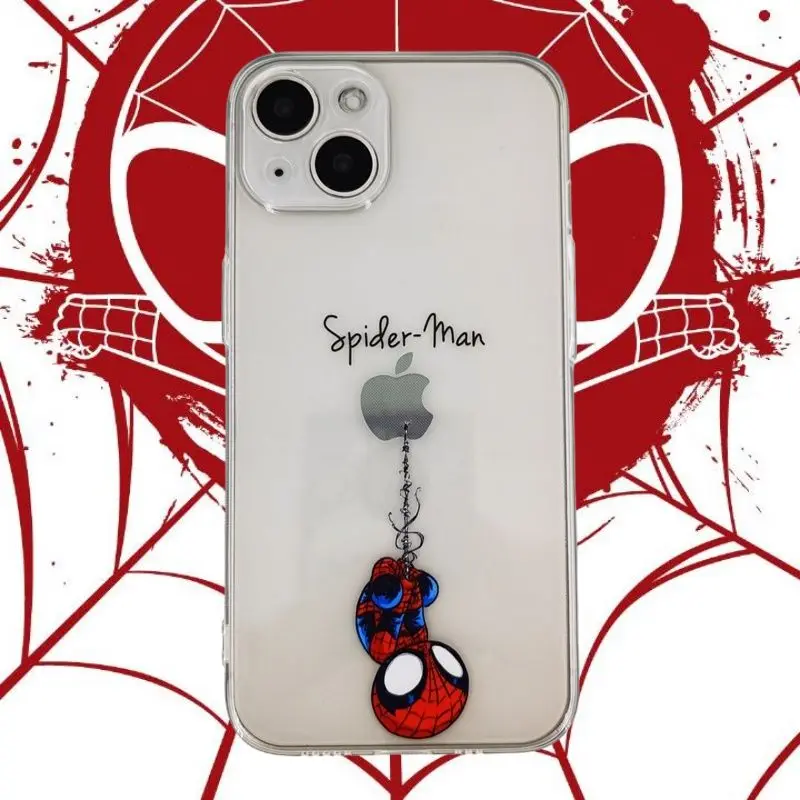 Amusing Marvel Spider Man Cool Phone Case For iPhone 11 12 13 14 15 Pro Max 7 8 Plus X XR XS MAX Mini Y2k Cartoon Silicone Cases