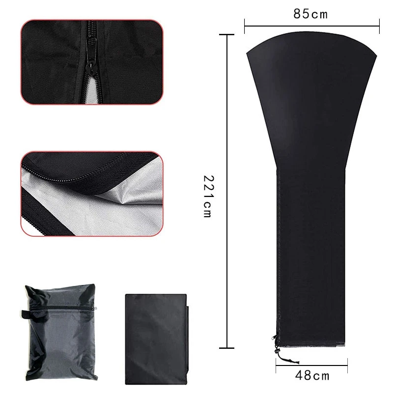 Coperture per termoventilatori con cerniera e presa d'aria, impermeabili, antipolvere, resistenti al vento, resistenti ai raggi UV, resistenti alla neve, facili da installare