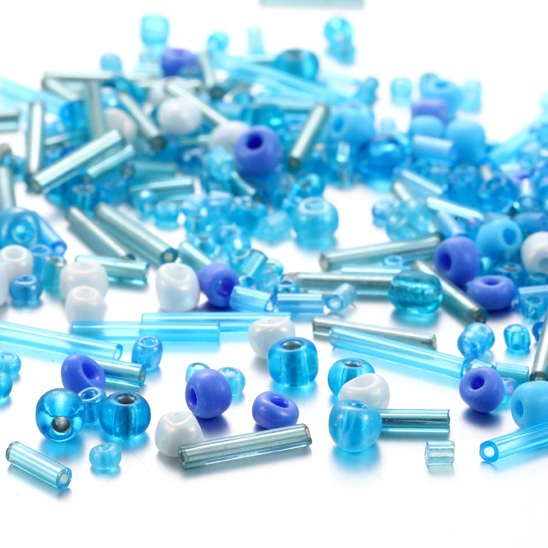 20Grams Mixed Small Beads Multi Shapes Crystal Beads Glass Beads Loose Spacer Bead for Jewerly Making DIY Bracelet Necklace W373 image 5