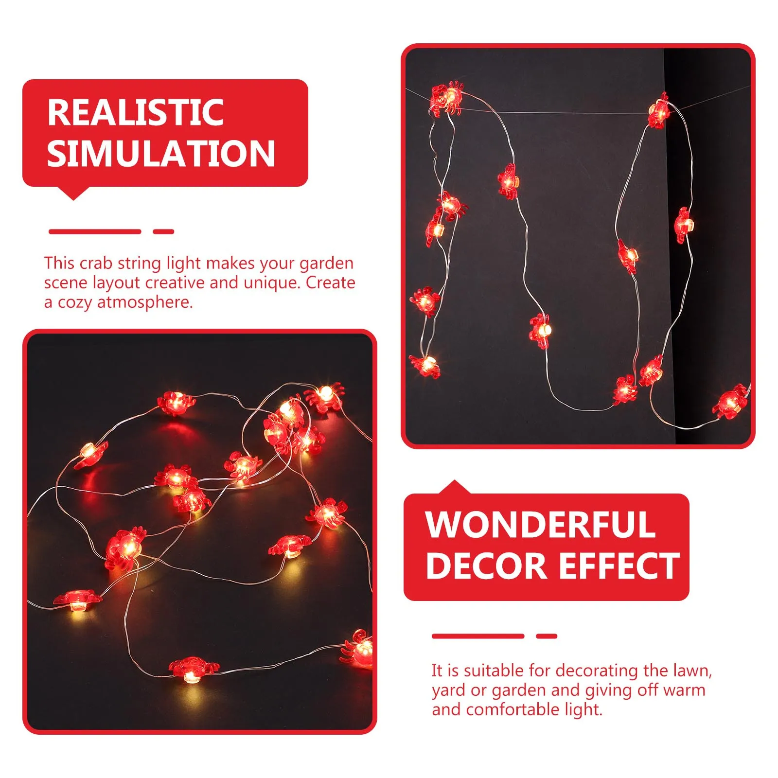 

20 Led String Light Creative Modeling Lamp Scene Light Decor For Garden Party Decor Outdoor Scene Lighting Ornament