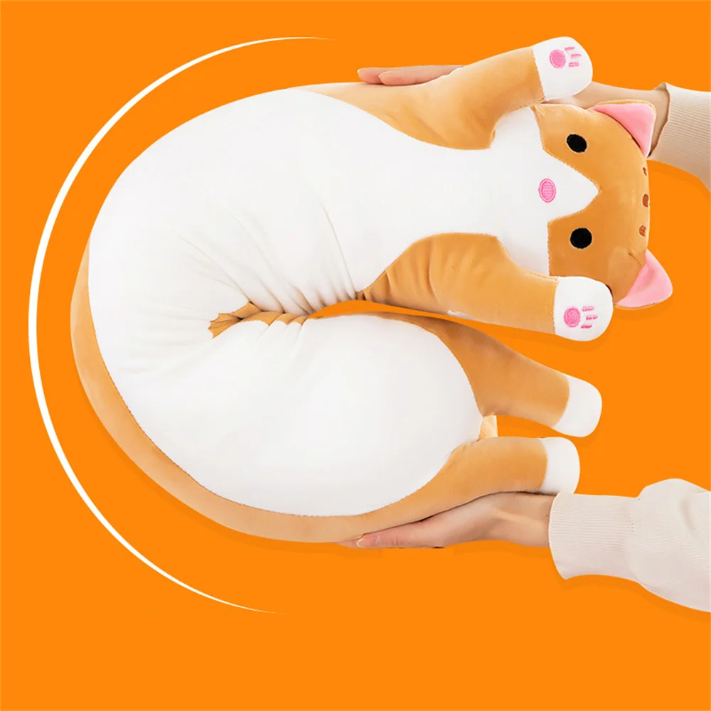 Long Strip Clip Legs Cat 50/70cm Doll Pillow Girls Sleep Plush Lazy Toy Doll Cuddle Sleep With Sleeping Dolls