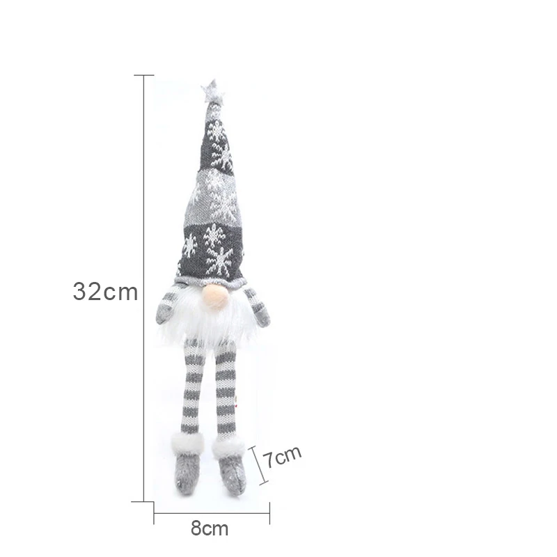 30cm Glowing Gnome Christmas Decorations 2026 Faceless Plush Dolls Elf Home Ornaments Navidad New Year 2027 Gift