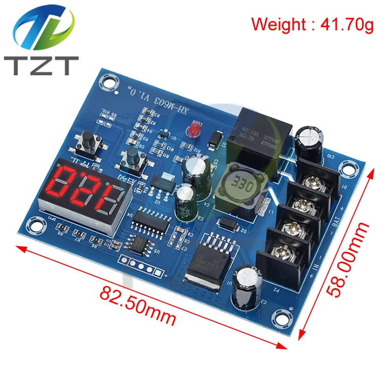 TZT XH-M603 Charging Control Module 12-24V Storage Lithium Battery Charger Control Switch Protection Board With LED Display NEW