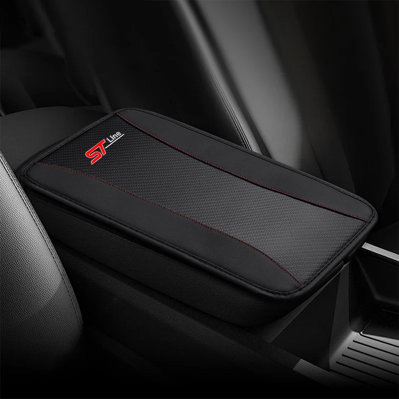 Car Armrests Cushion Protection Mat Dust Proof Waterproof Fit For Ford ST STLine Focus x 2 3 Kuga FIESTA MONDEO Auto Accessories