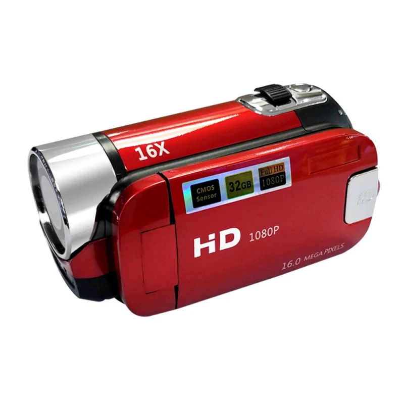 Andoer 1080P High Definition Digital Video Camera DV Camcorder 16MP 2.7 Inch LCD Screen 16X Digital Zoom Built-in Battery