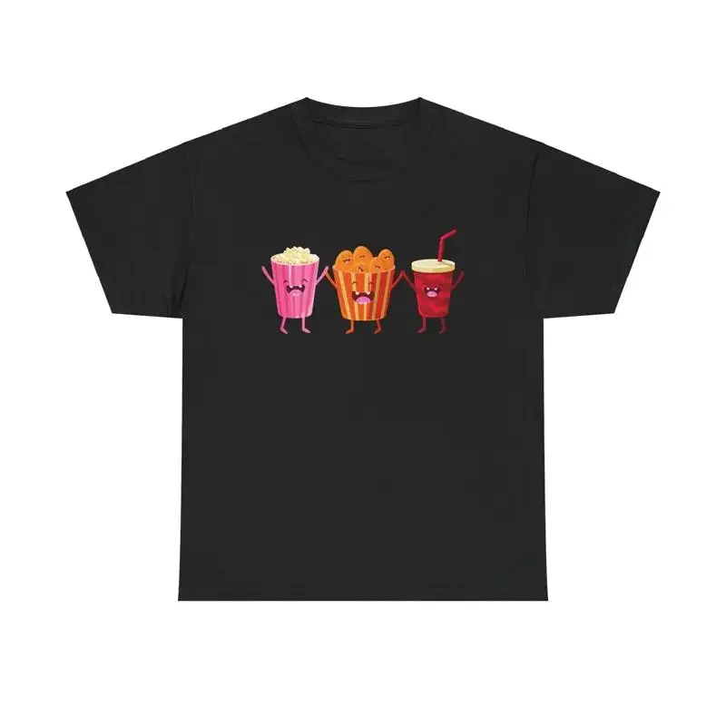 Snack Squad T Shirt foodie popcorn chicken drink soda cute cartoon kawaii