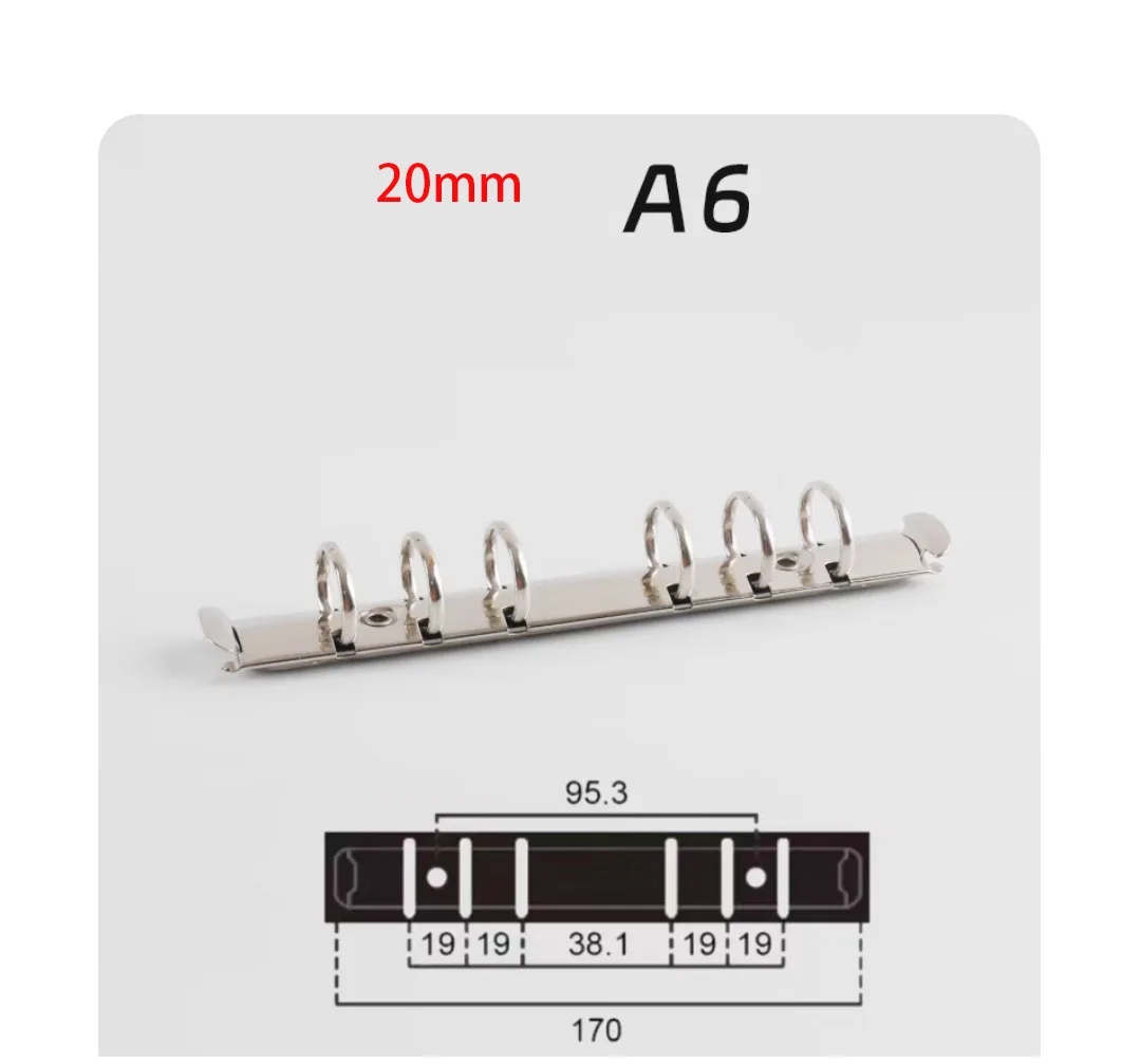 19/19/38/19/19 A6 Ring Bindmiddel Clips
